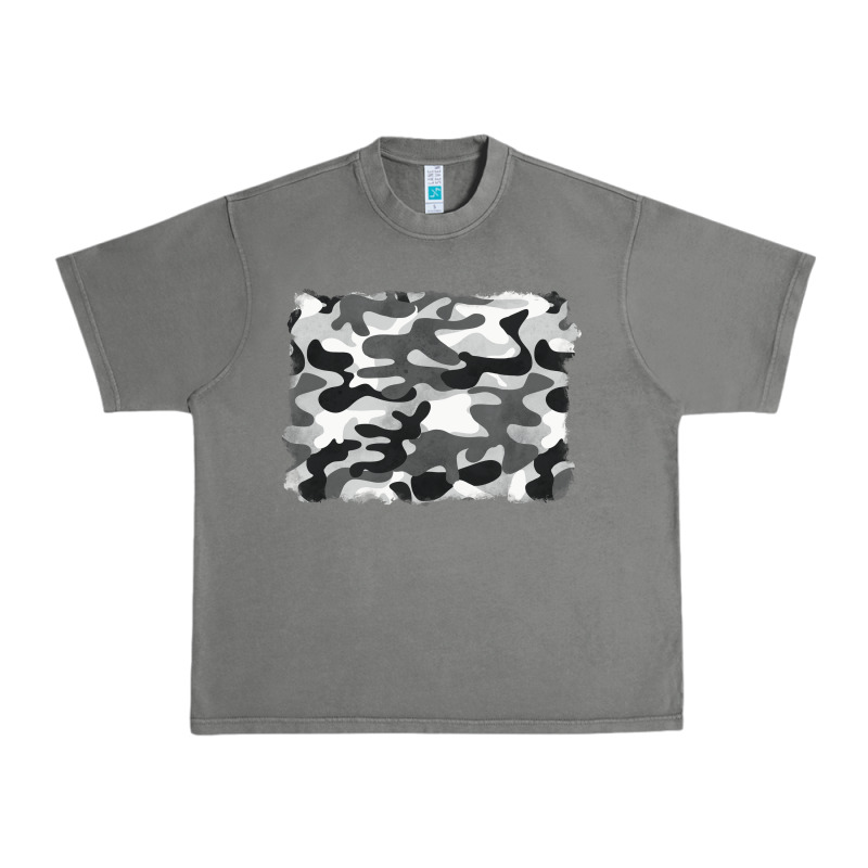 Black And White Camouflage Urban Heavy Tee by BarkalooDesign | Teevron