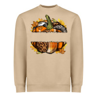 Mushroom Personalized Fall Pumpkin Heavyweight Sweatshirt - texasbilliewilder