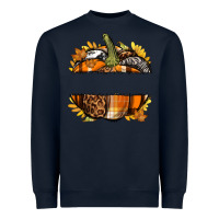 Navy Personalized Fall Pumpkin Heavyweight Sweatshirt - texasbilliewilder