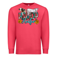 Cardinal western howdy heifer Premium Sweatshirt - NancyCooperArtShop
