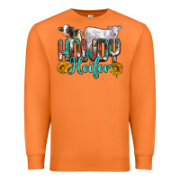 Carrot western howdy heifer Premium Sweatshirt - NancyCooperArtShop