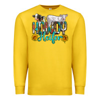 Lemon western howdy heifer Premium Sweatshirt - NancyCooperArtShop