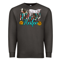 Smoke western howdy heifer Premium Sweatshirt - NancyCooperArtShop