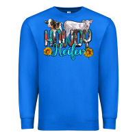 True Royal western howdy heifer Premium Sweatshirt - NancyCooperArtShop