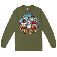 Army Green christmas gnomes ornament Long Sleeve Tee - Artiststas