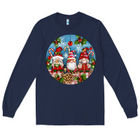 Navy christmas gnomes ornament Long Sleeve Tee - Artiststas