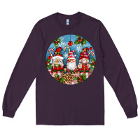 Plum christmas gnomes ornament Long Sleeve Tee - Artiststas