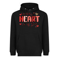 Black i wear my heart on my sleeve Heavyweight Hoodie - MaliasSmallBusiness
