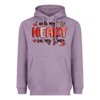 Lavender i wear my heart on my sleeve Heavyweight Hoodie - MaliasSmallBusiness