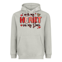Moon Dust i wear my heart on my sleeve Heavyweight Hoodie - MaliasSmallBusiness