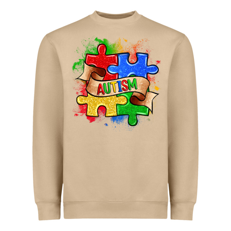 Autism Puzzle Pieces Heavyweight Sweatshirt by Zillion Design Studio | Teevron