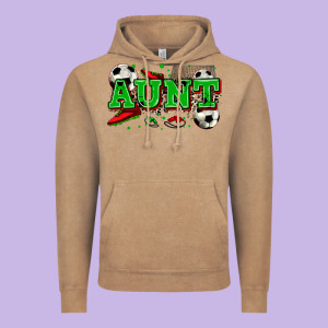 Aunt Soccer Vintage Hoodie Designed By Zillion Design Studio
