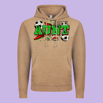 Aunt Soccer Vintage Hoodie Designed By Zillion Design Studio
