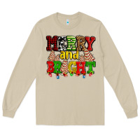 Mushroom merry and bright with christmas tree  cakes ado Long Sleeve Tee - AdoDesignShop