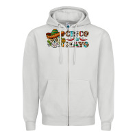 Dove Grey cinco de mayo skull Zipper Hoodie - BarkalooDesign