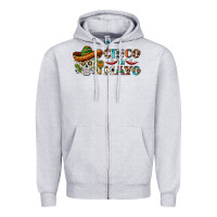 Heather Grey cinco de mayo skull Zipper Hoodie - BarkalooDesign