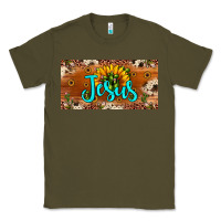 Army Green jesus Classic Tee - JahusDesignShop