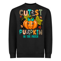 Black Cutest Pumpkin In The Patch Heavyweight Sweatshirt - texasbilliewilder