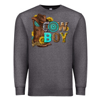 Charcoal Heather western cowboy Premium Sweatshirt - NancyCooperArtShop