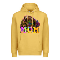 Antique Gold football mom Premium Hoodie - LillyAllenDesigns
