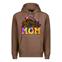 Chestnut football mom Premium Hoodie - LillyAllenDesigns