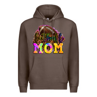 Coffee football mom Premium Hoodie - LillyAllenDesigns