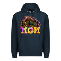 Navy football mom Premium Hoodie - LillyAllenDesigns