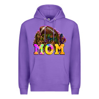 Purple football mom Premium Hoodie - LillyAllenDesigns