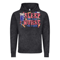 Vintage Black sleep all day nurse all night Vintage Hoodie - texasbilliewilder