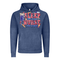 Vintage Denim sleep all day nurse all night Vintage Hoodie - texasbilliewilder