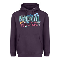 Plum medical assistant nurse Heavyweight Hoodie - MaliasSmallBusiness