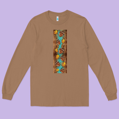 Autumn Squirrel Long Sleeve Tee Designed By Bundleandbundleshop