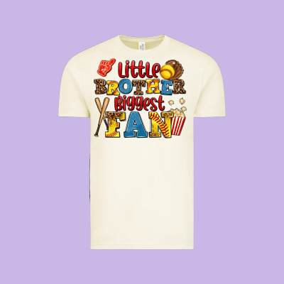 Little Brother Biggest Fan Vintage Tee Designed By Adodesignshop