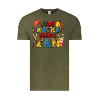Vintage Olive little brother biggest fan Vintage Tee - AdoDesignShop