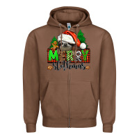 Chestnut merry slothmas Zipper Hoodie - Jasminsmagicworld