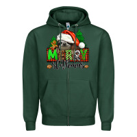 Sports Green merry slothmas Zipper Hoodie - Jasminsmagicworld