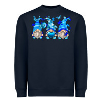 Navy autism gnomes Heavyweight Sweatshirt - Zillion Design Studio