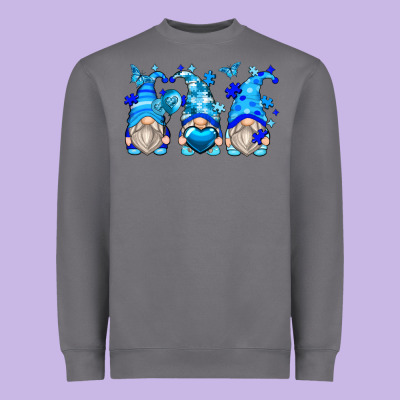 Autism Gnomes Heavyweight Sweatshirt Designed By Zillion Design Studio