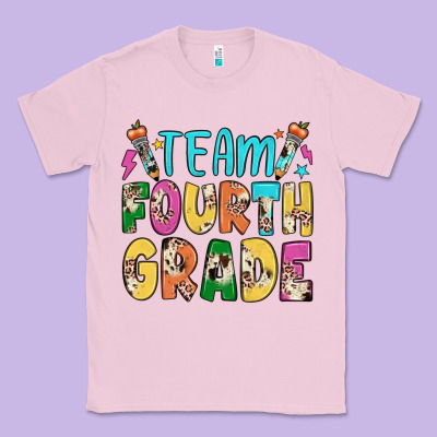 Team Fourth Grade Classic Tee Designed By Jahusdesignshop