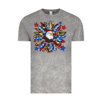 Cloud Rock American flag sunflower Vintage Tee - Neo Western
