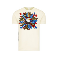 Vintage Arctic American flag sunflower Vintage Tee - Neo Western