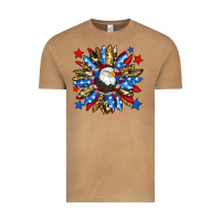 Vintage Camel American flag sunflower Vintage Tee - Neo Western