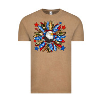 American Flag Sunflower Vintage Tee | Teevron