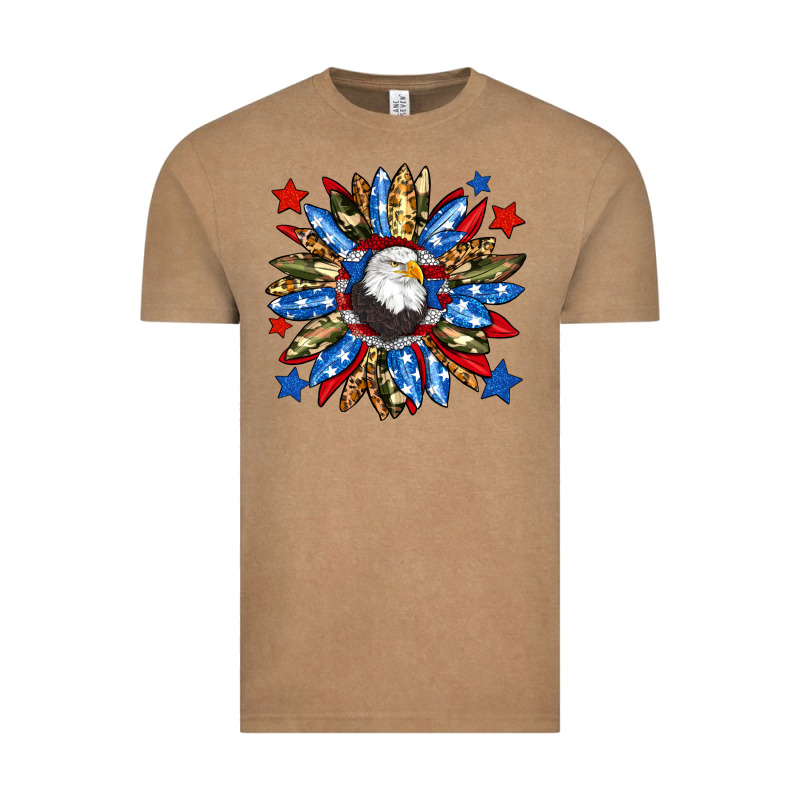 American Flag Sunflower Vintage Tee by Neo Western | Teevron