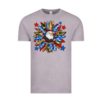 Vintage Zinc American flag sunflower Vintage Tee - Neo Western