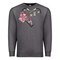 Charcoal Heather phlebotomy add your name Premium Sweatshirt - MaliasSmallBusiness