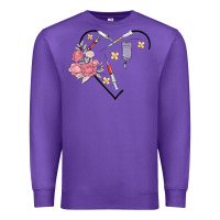Purple phlebotomy add your name Premium Sweatshirt - MaliasSmallBusiness