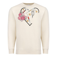 Sandshell phlebotomy add your name Premium Sweatshirt - MaliasSmallBusiness