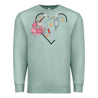 Seafoam phlebotomy add your name Premium Sweatshirt - MaliasSmallBusiness