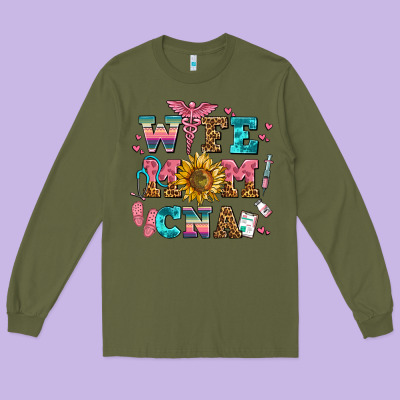 Wife Mom Cna Long Sleeve Tee Designed By Adodesignshop